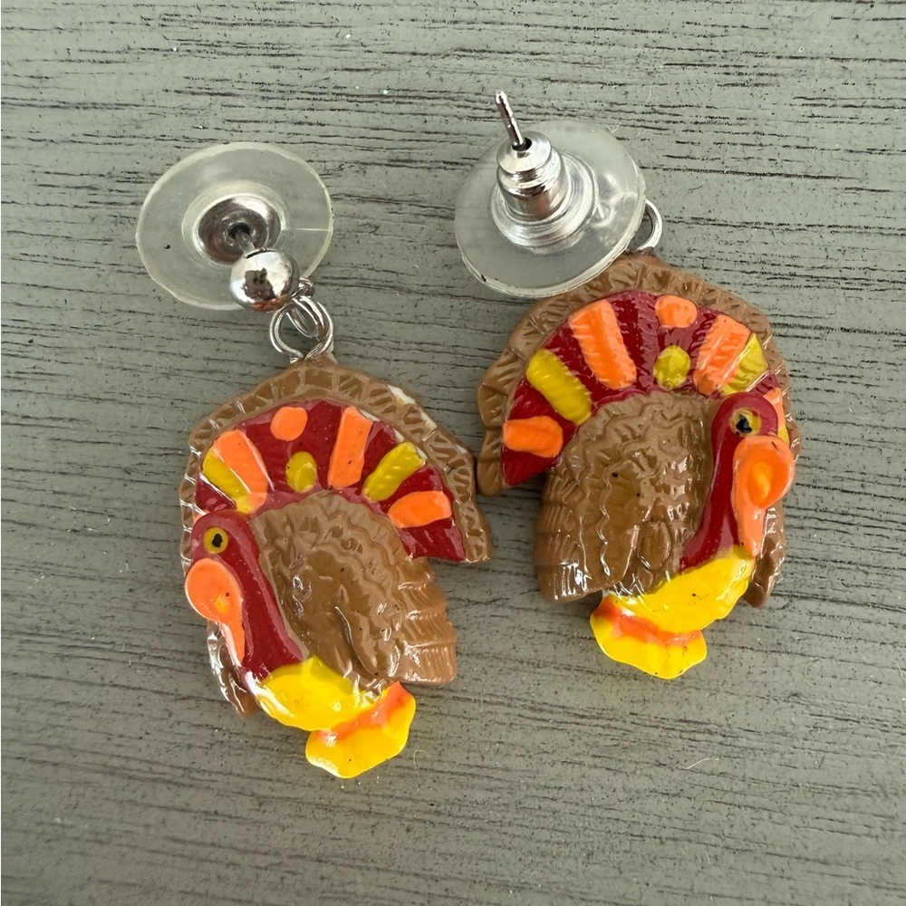 Turkey Thanksgiving Earrings